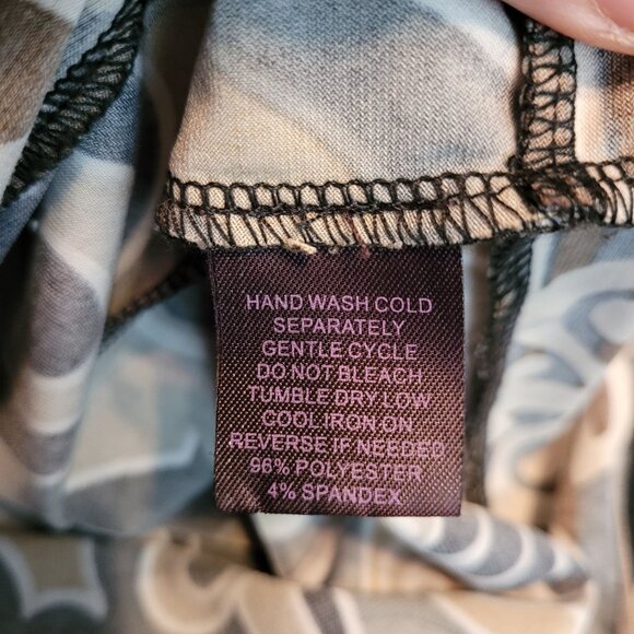 Hale Bob Shift Dress M Surplice Front Flare Sleeve V Neck Ruched Side Boho - Picture 4 of 9